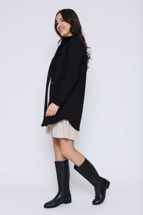 Jackie-Sherpa Button-Up